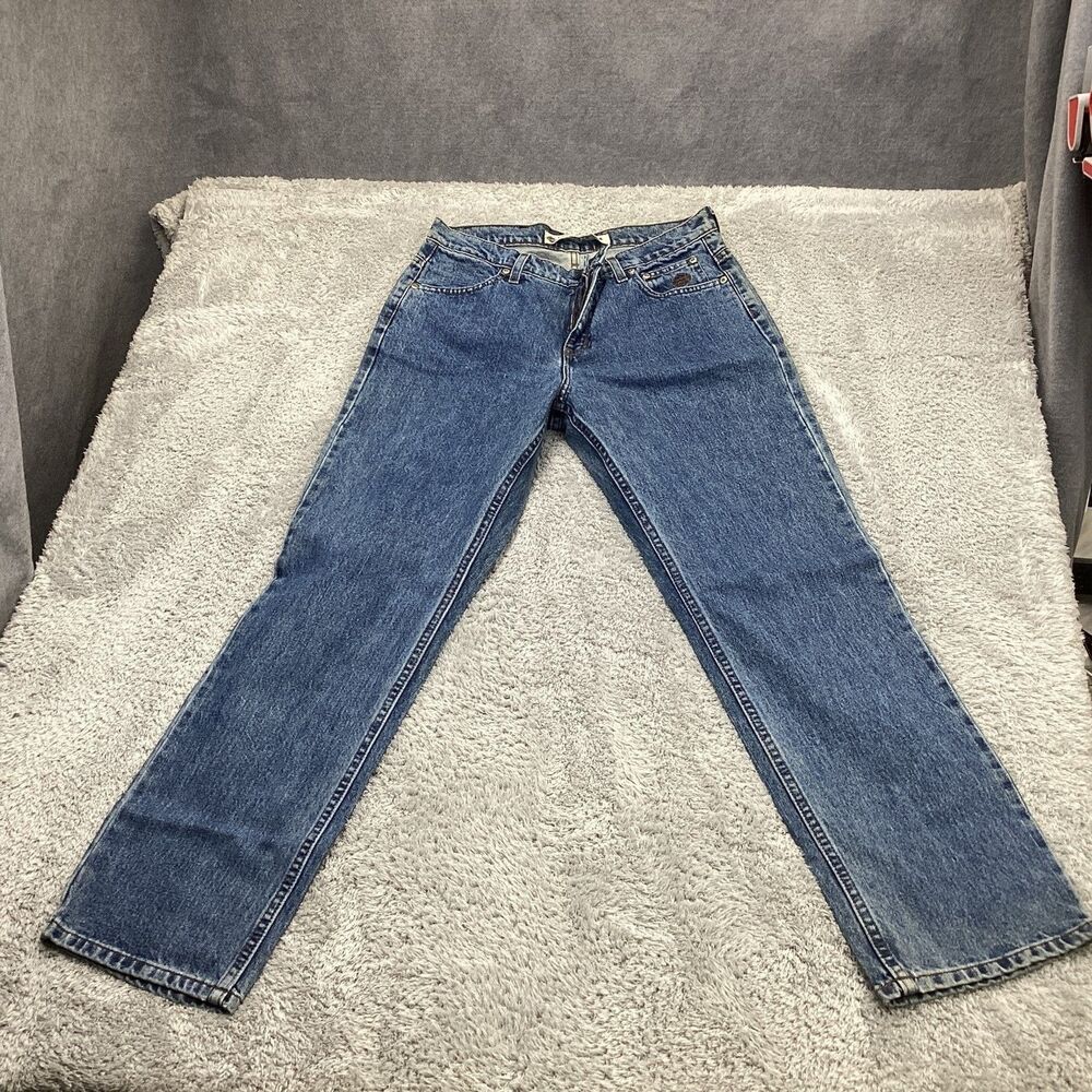 Harley-Davidson Women's Straight Leg Petite Fit Jeans Size 10 Indigo Denim
